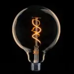 LED Lamp E27 Globe 125mm goud - 2W-2200K