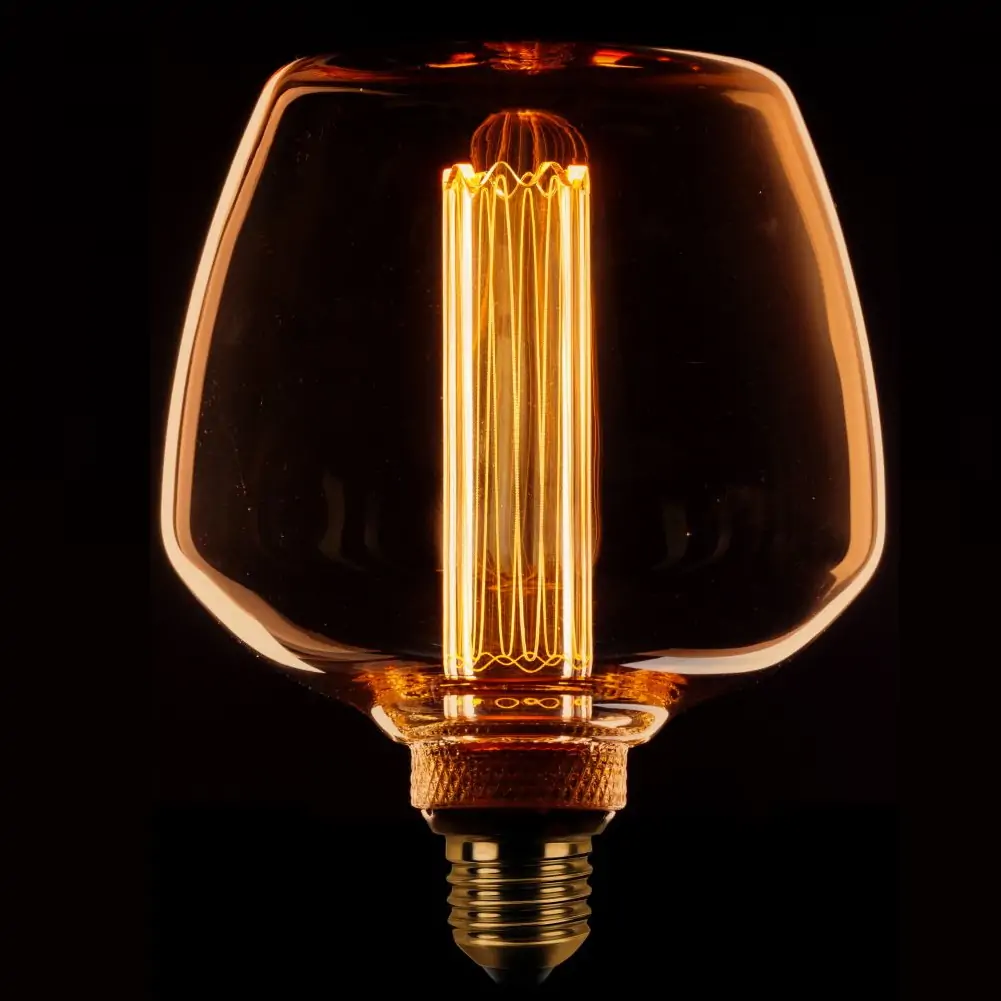 LED Lamp E27 Deco goud-scene switch 5W-1800K