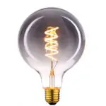 LED Lamp E27 Globe 125mm smoke-dimbaar 9W-2200K