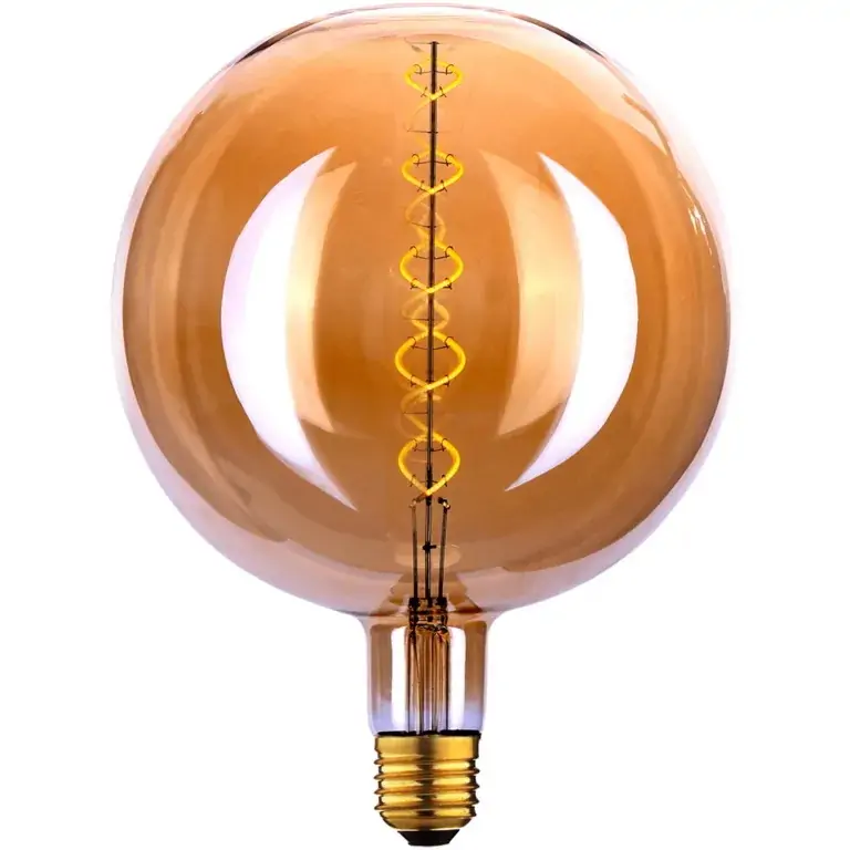 LED Lamp E27 Globe 200mm goud-dimbaar 4W-2200K