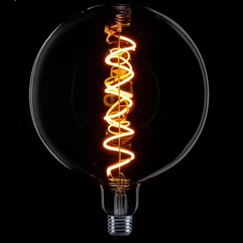 LED Lamp E27 Globe 200mm smoke-dimbaar 4W-2200K