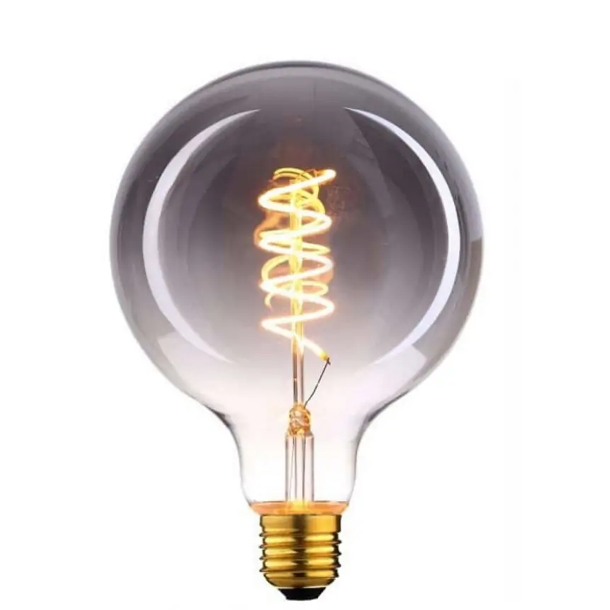 LED Lamp E27 Globe 95mm smoke-dimbaar 4W-2200K