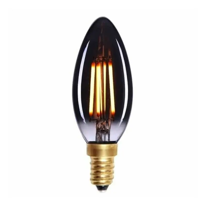 LED Lamp E14 Kaars smoke-dimbaar 4W-2200K