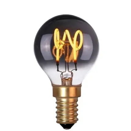 LED Lamp E14 Kogel smoke-scene switch 4W-2200K