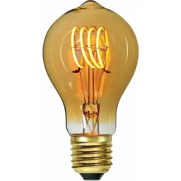 LED Lamp E27 Standaard goud-scene switch 6W-2200K