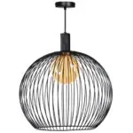 Hanglamp zwart Wire Ø70cm ETH