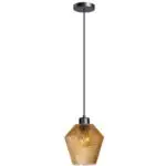 Hanglamp amber glas Bendy Ø20cm ETH