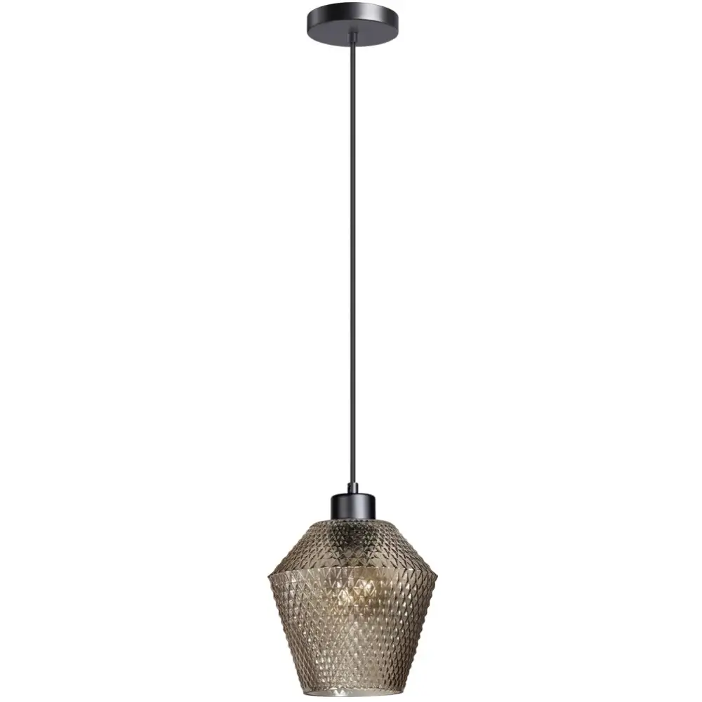 Hanglamp smoke glas Bendy 1 lichts