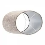 lampenkap beige bouclé cilinder ovaal himalaya