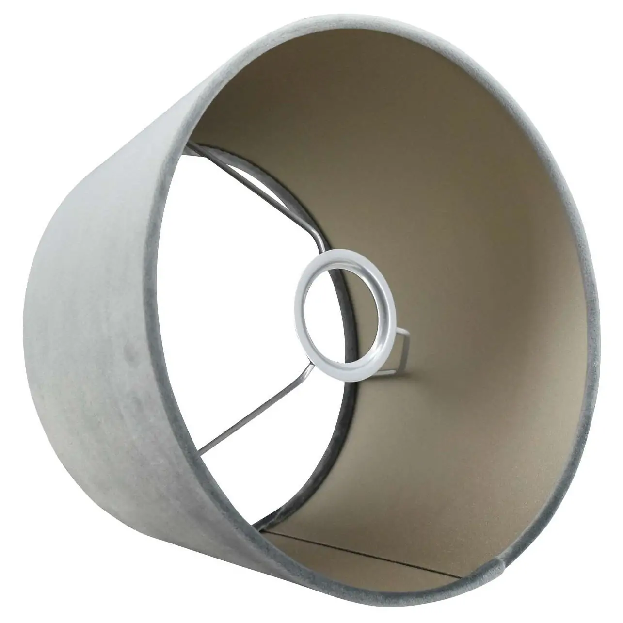 lampenkap grijs fluweel halfhoog alice