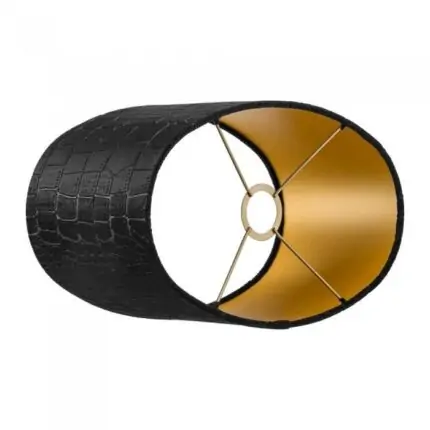 lampenkap zwart slangenprint cilinder ovaal falcon