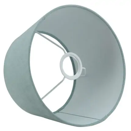 lampenkap blauw mineral katoen halfhoog linda