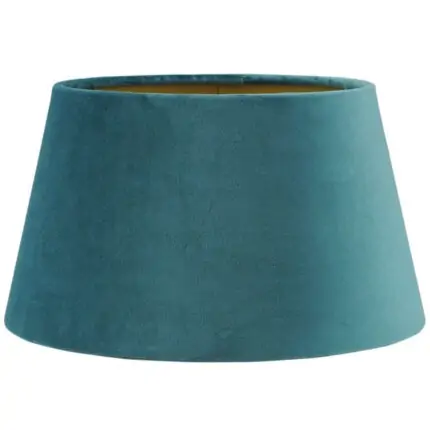 lampenkap blauw ocean fluweel halfhoog san remo op goud