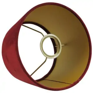 Lampenkap bordeaux op goud halfhoog Royal velvet