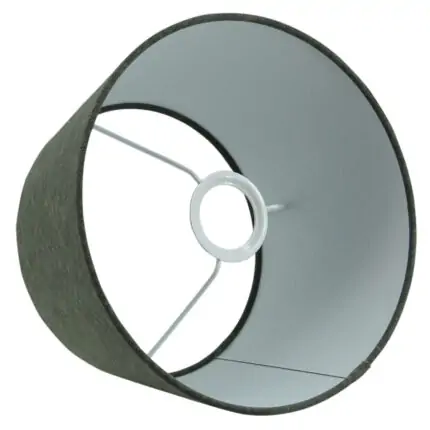 lampenkap grijs marron katoen halfhoog linda