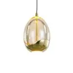 Hanglamp goud Egg 1 lichts detail