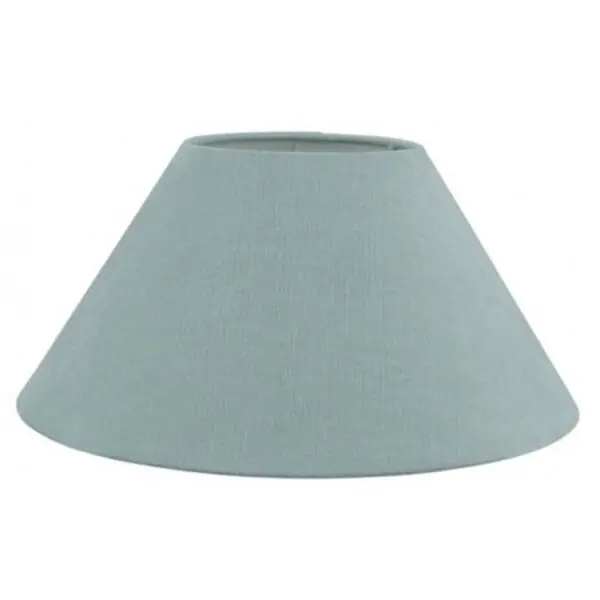 Lampenkap blauw mineral katoen schuin Linda