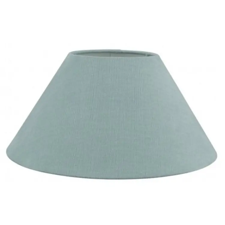 Lampenkap blauw mineral katoen schuin Linda