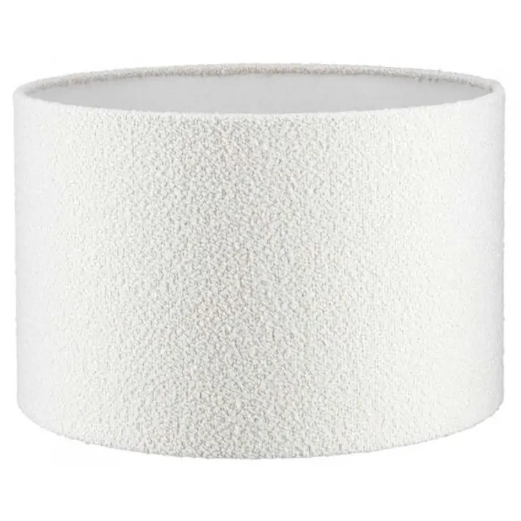 Lampenkap crème bouclé cilinder Himalaya