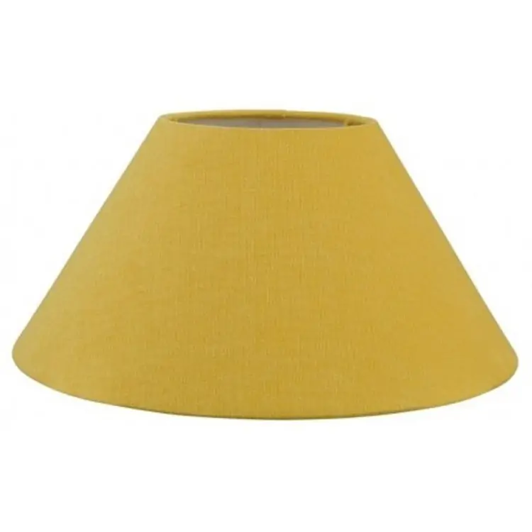 Lampenkap geel katoen schuin Linda