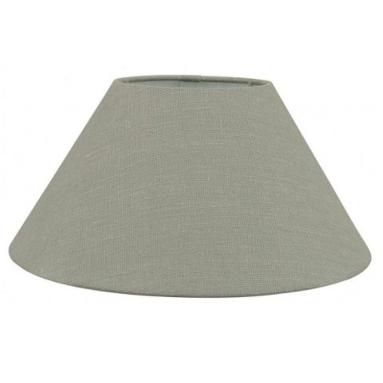 Lampenkap grijs linnen schuin