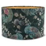 Lampenkap groen fluweel cilinder Charly