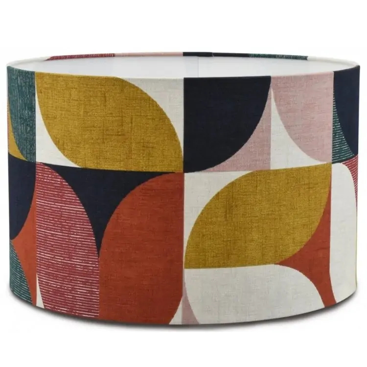 Lampenkap kleur katoen cilinder Retro