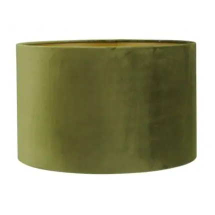 Lampenkap olive fluweel cilinder San Remo