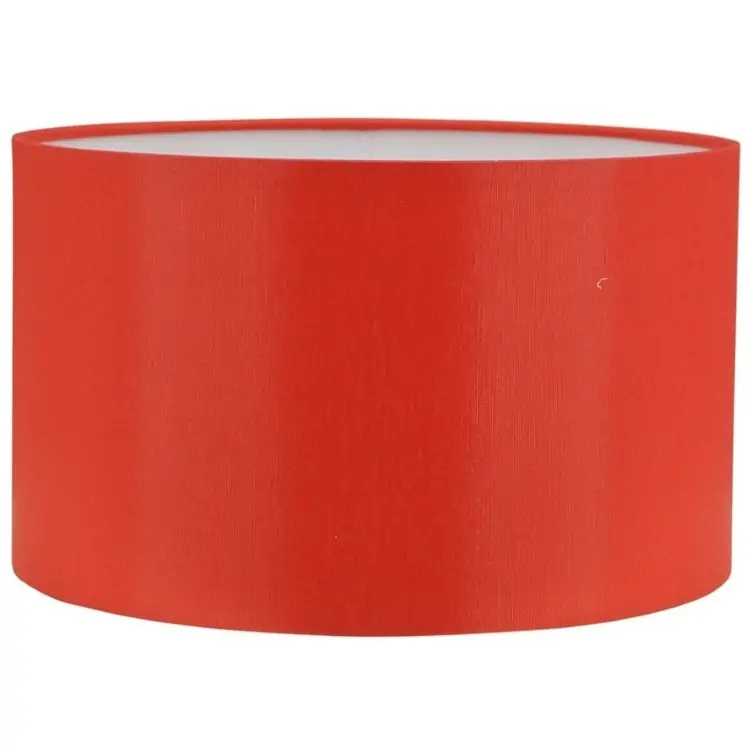 Lampenkap rood katoen cilinder Chintz 95