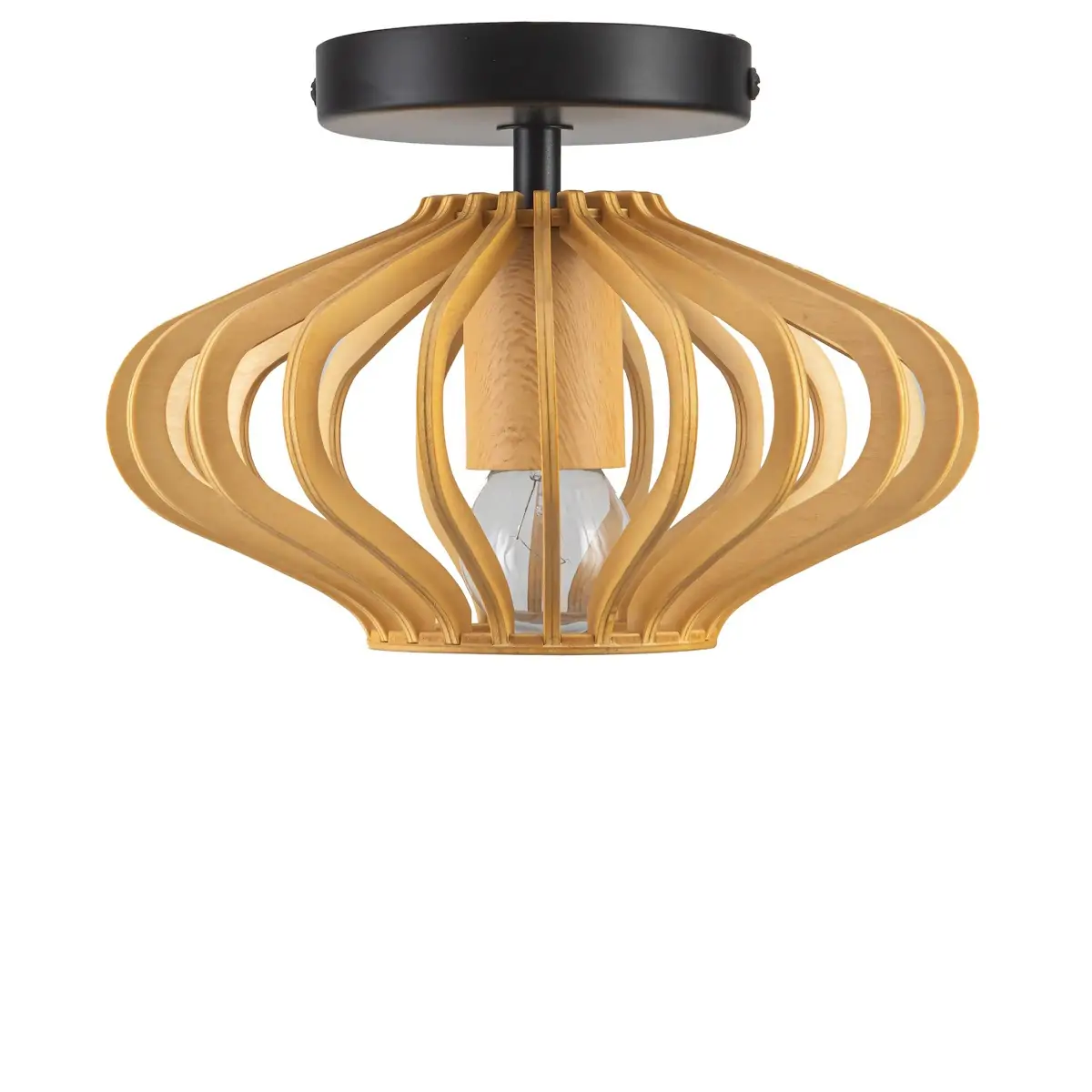 Plafondlamp naturel Tess Ø25cm