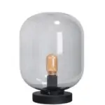 Tafellamp smoke glas Benn H31cm