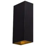 Wandlamp zwart-goud David H24cm