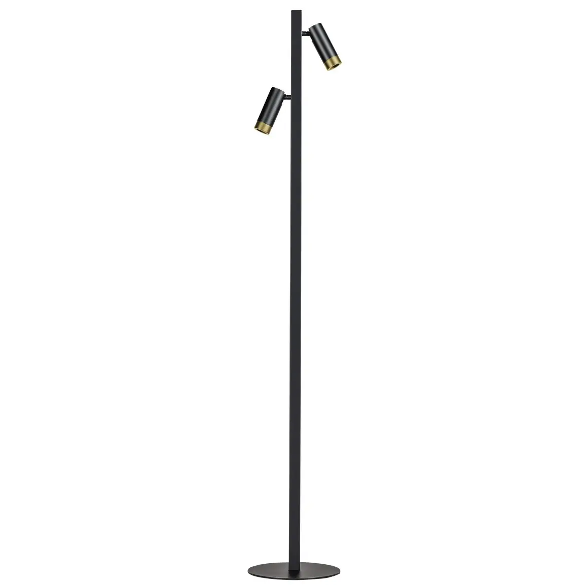 vloerlamp zwart Miller 2 lichts