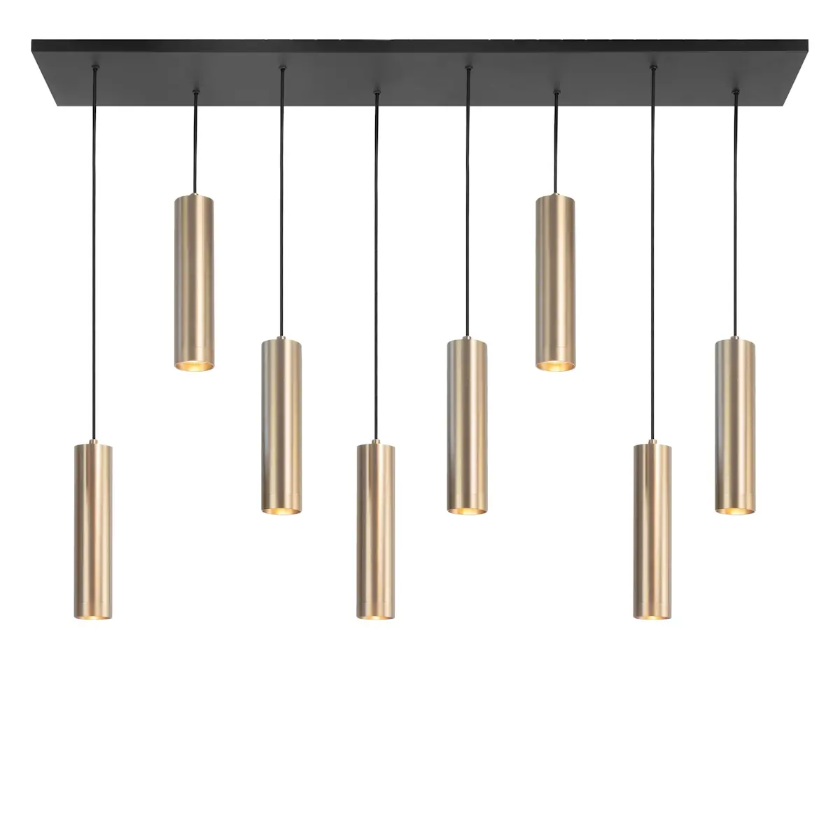 Hanglamp goud Perugia balk 8 lichts