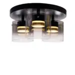 Plafondlamp smoke Salerno 3 lichts