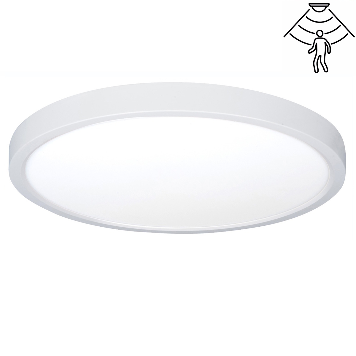 Plafondlamp wit Piatto sensor ⌀30cm