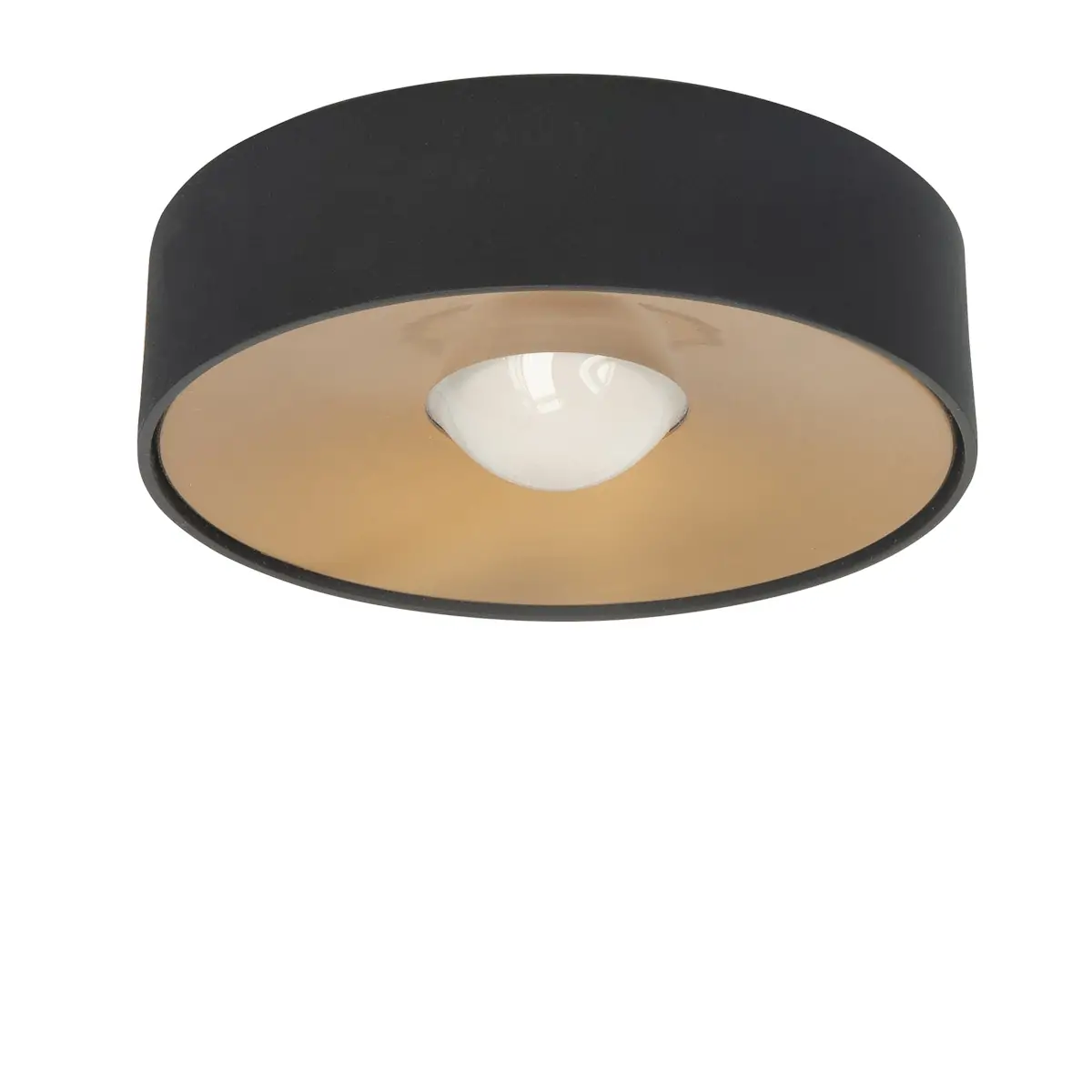 Plafondlamp zwart Bright ⌀15cm