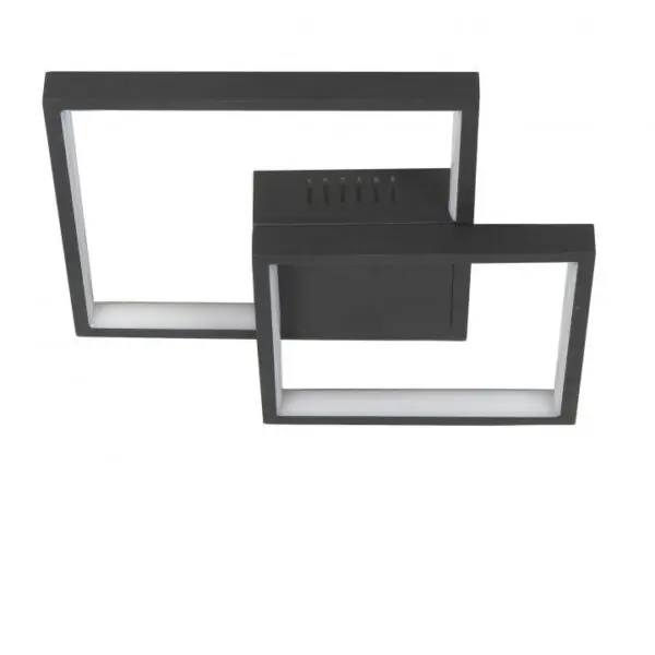 Plafondlamp zwart Piazza 32cm