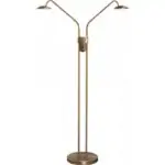 Vloerlamp brons Jupiter 2 lichts