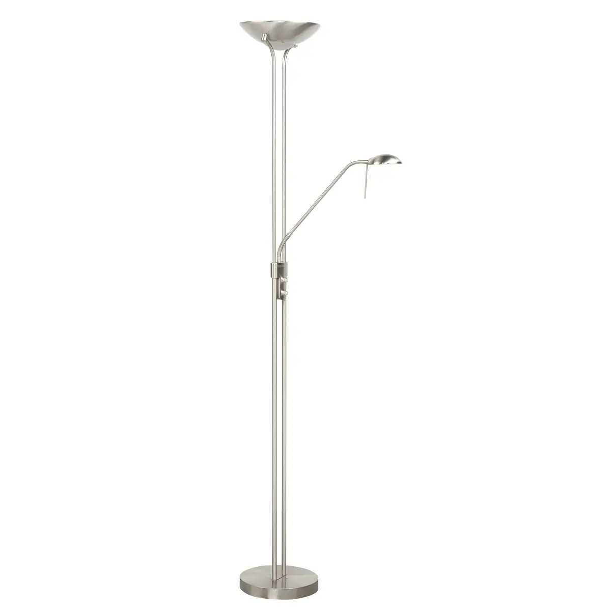 Vloerlamp staal Luna H180cm