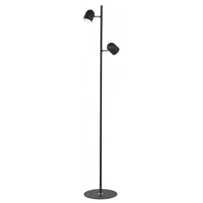 Vloerlamp zwart Ovale H141cm