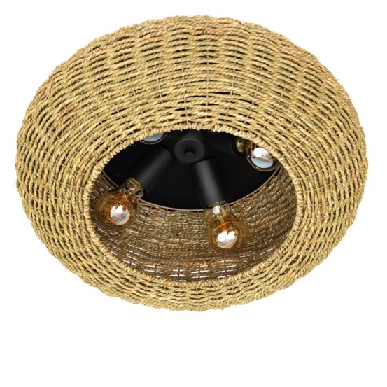 Plafondlamp naturel Nina Ø50cm