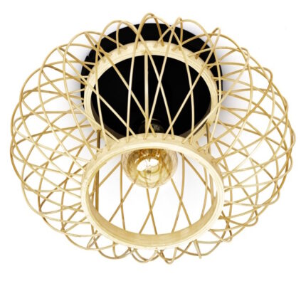 Plafondlamp naturel Norah Ø30cm