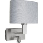 Wandlamp LED staal-grijs New Oval