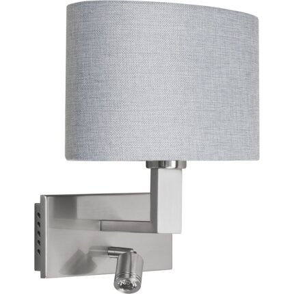 Wandlamp LED staal-grijs New Oval