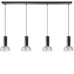 Hanglamp zwart Beal 4 lichts