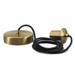 Pendel glaskap brons Savoy 1 lichts