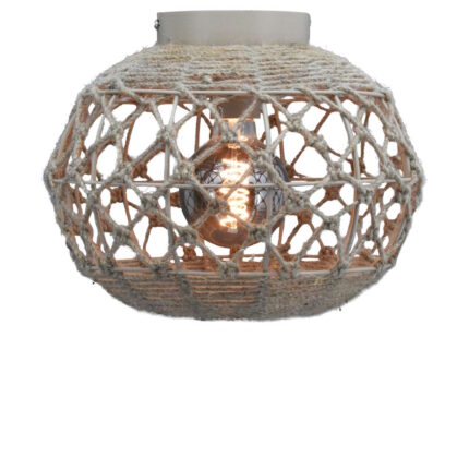 Plafondlamp jute Boaz Ø31cm