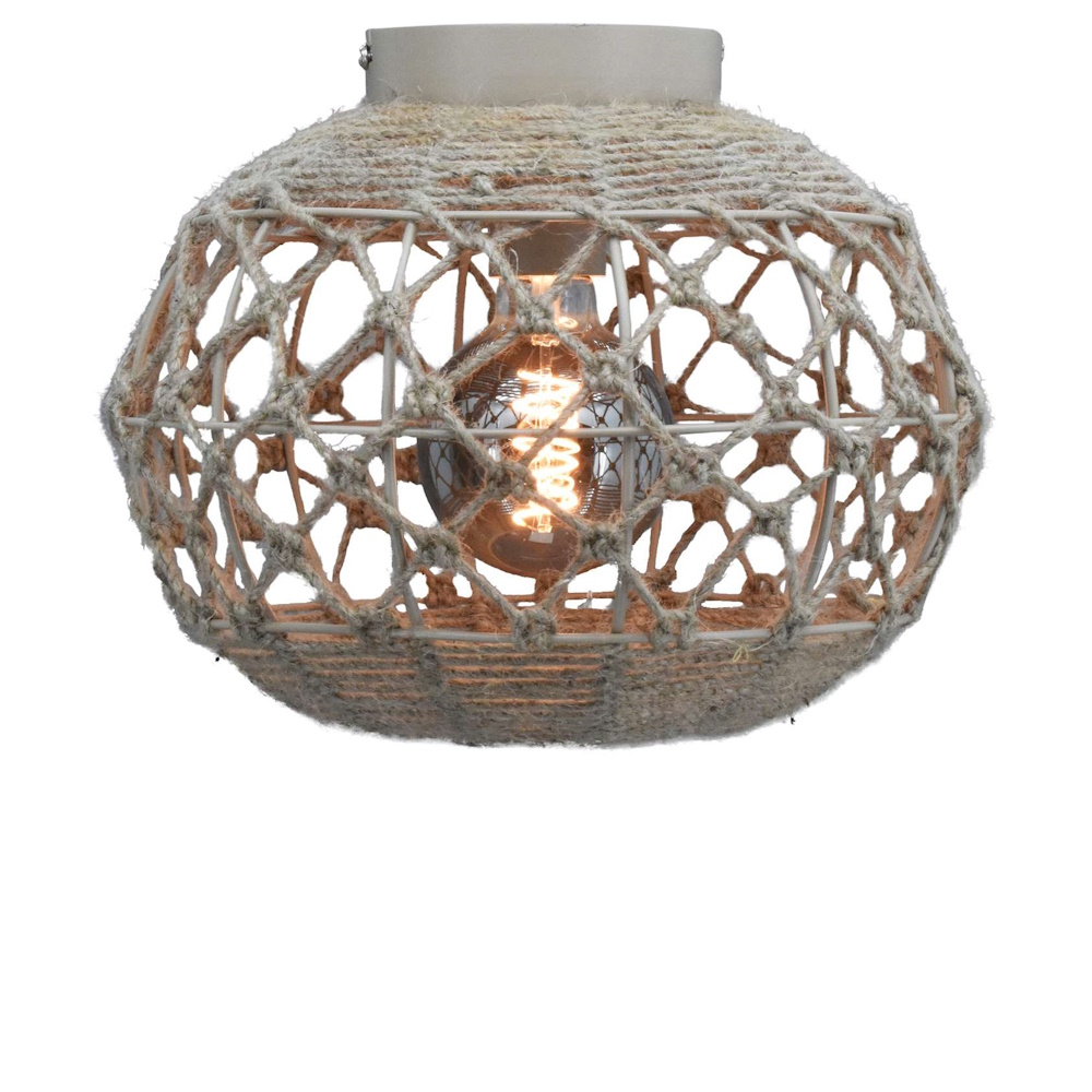 Plafondlamp jute Boaz Ø31cm