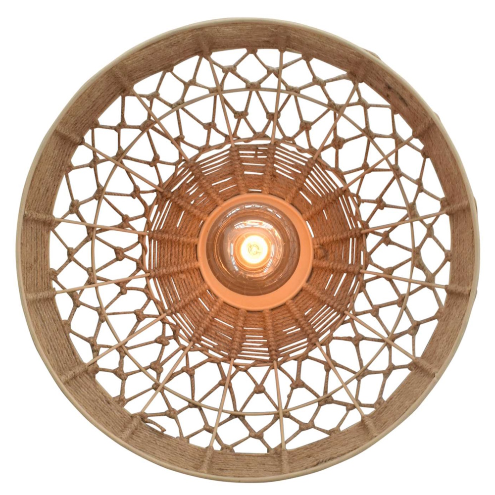 wandlamp jute Noah Ø45cm detail